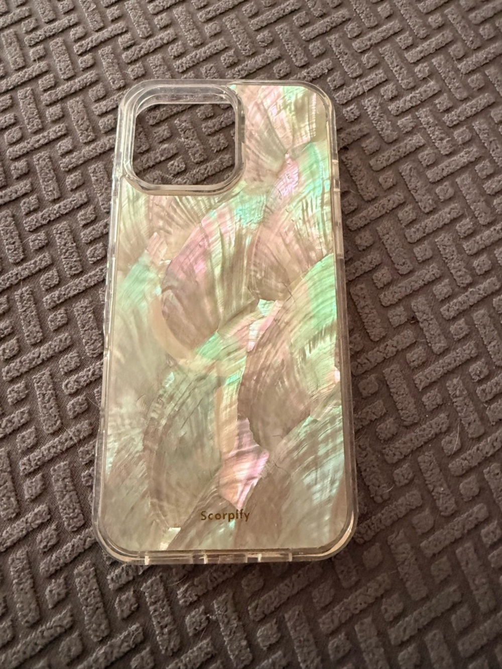 Scorpify NEW iPhone 16 pro max Iridescent Pearl Phone Case - Pink/Green